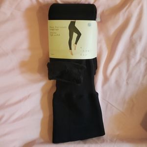 Faux fur lined leggings